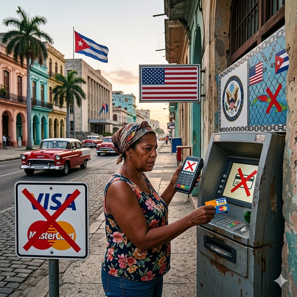Sob novas sanções dos EUA, Visa e Mastercard interrompem operações em Cuba