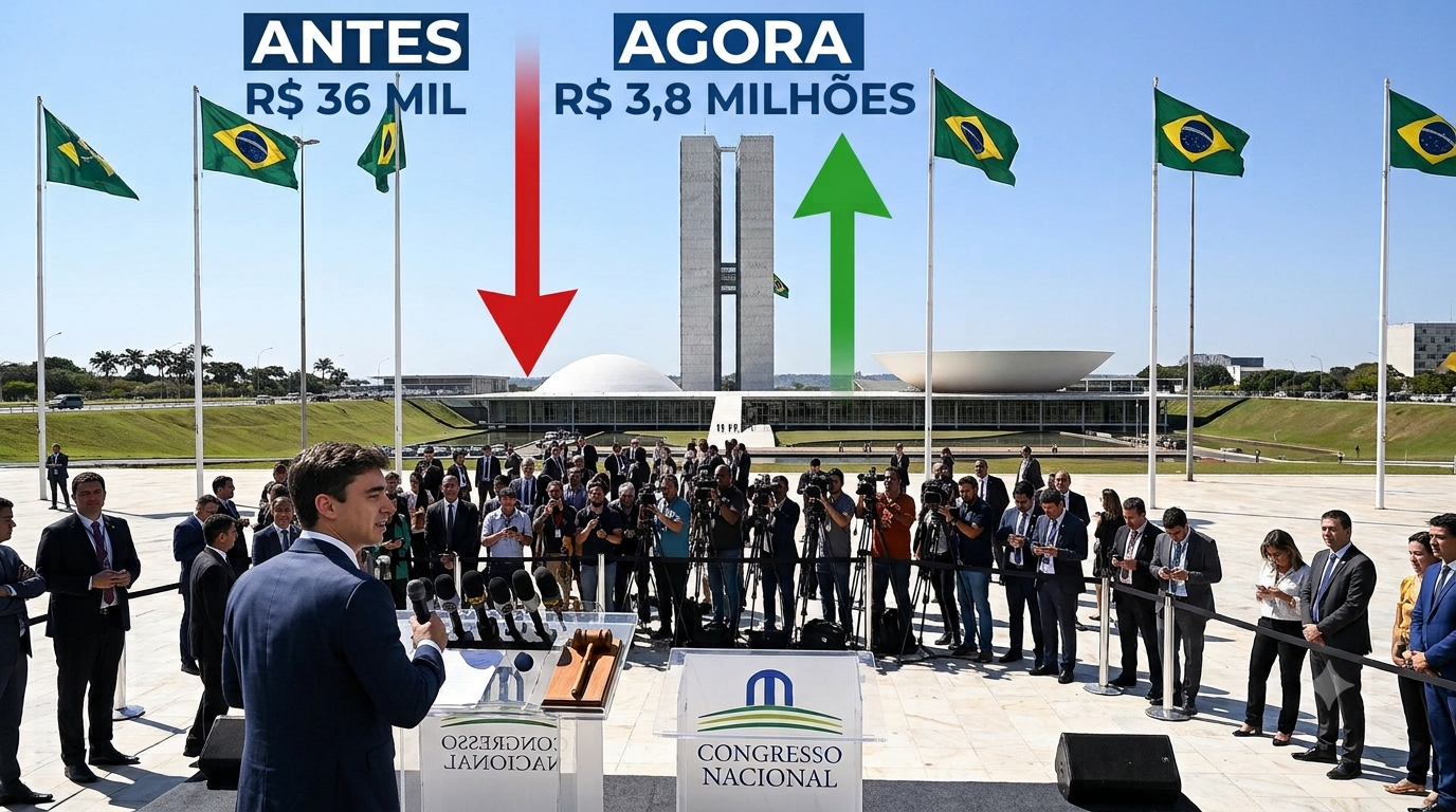 Eleições 2026: Nikolas Ferreira declara R$ 3,8 milhões à Justiça Eleitoral
