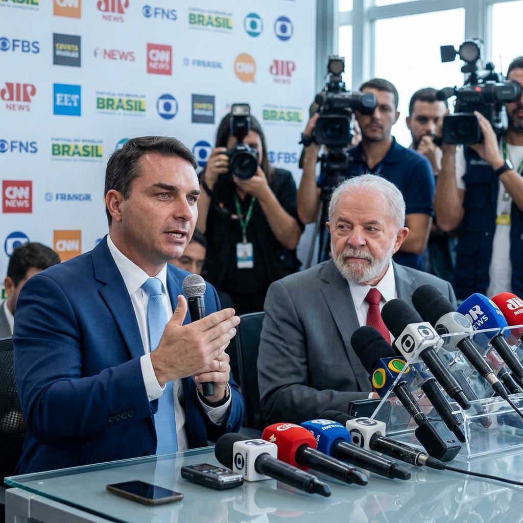 “Vocês vão parar no tempo?”: Flávio Bolsonaro esquiva sobre gastos de filme e cobra explicações do governo Lula