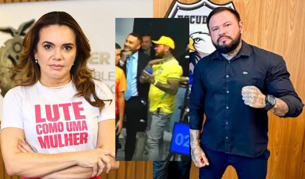 Candidato derrotado, Kidson Maia faz gesto de ameaça contra Alessandra Campelo