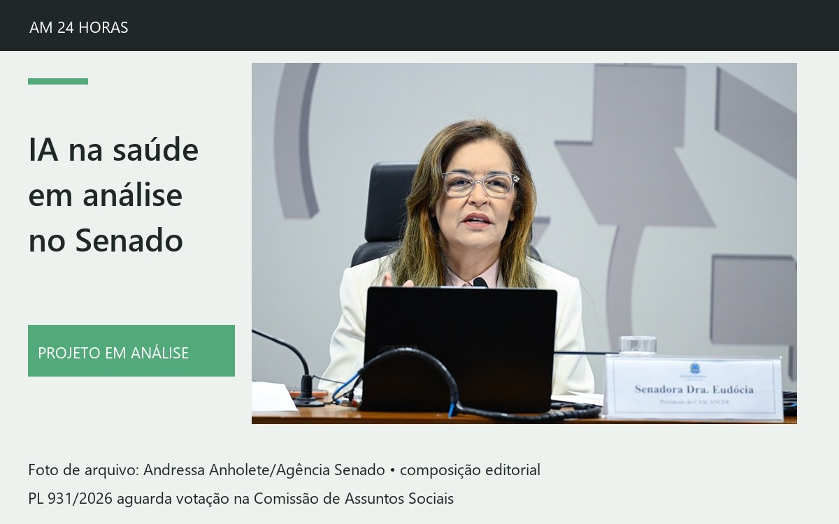 Senado analisa regras para inteligência artificial na saúde