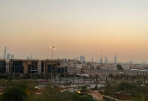 Vista de Riad a partir do bairro diplomático em abril de 2022; foto de arquivo.